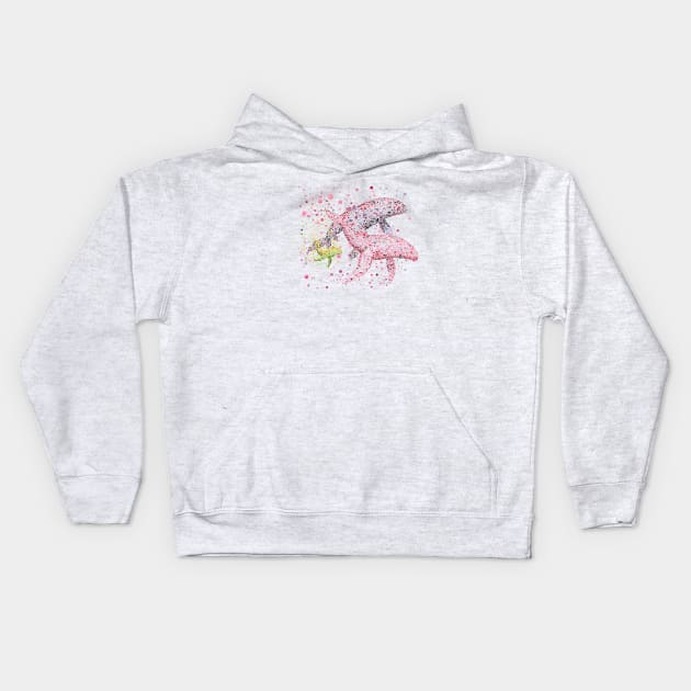 Whale  Pod Kids Hoodie by HammerPenStudio